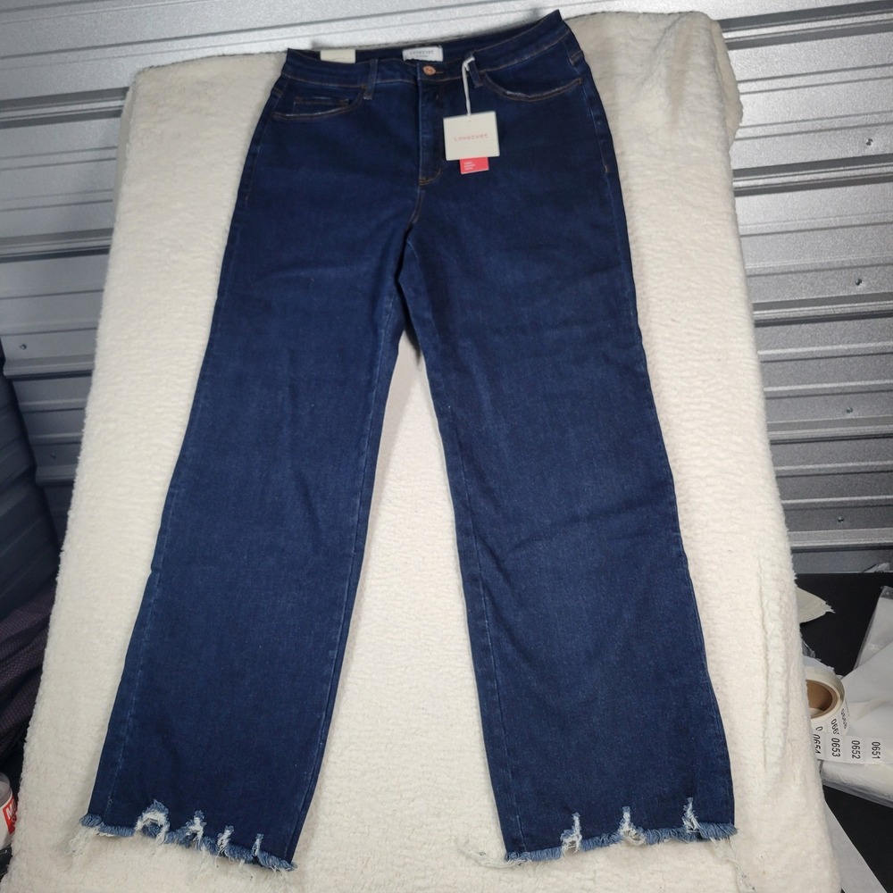 Lovervet Vervet Jean‎ Women 36x36(Actual 36x34Dark Indigo Wide Leg Tummy Control - Picture 5 of 16